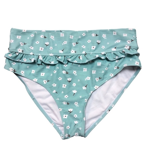 unbranded Other - Unbranded Women’s Swimsuit Bottom High Cut Ruffle Floral Sweet Medium